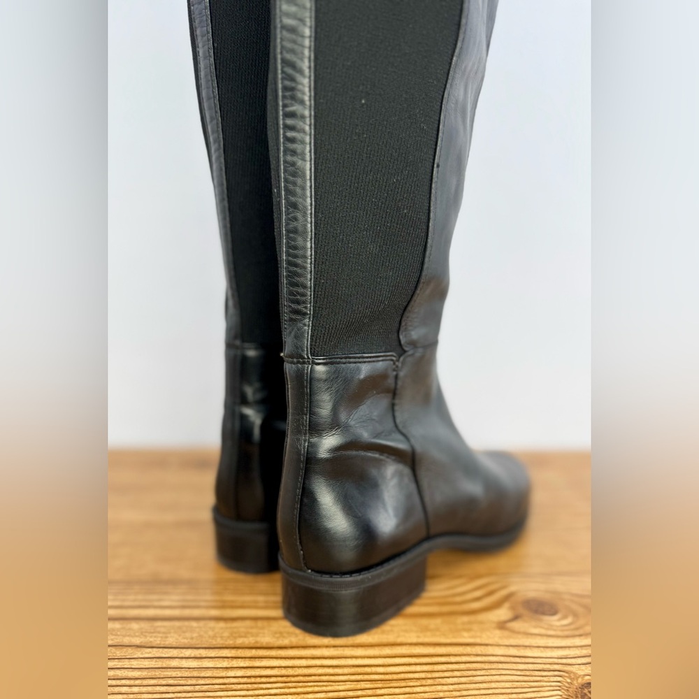 Sam Edelman Black Over-the-Knee Leather Riding Boots - Picture 11 of 16